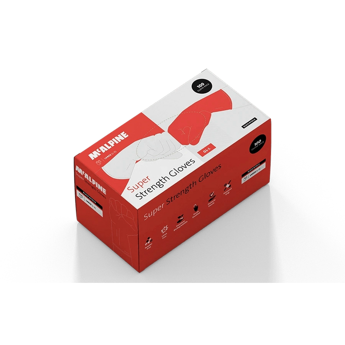 McAlpine Nitrile Gloves Black LARGE