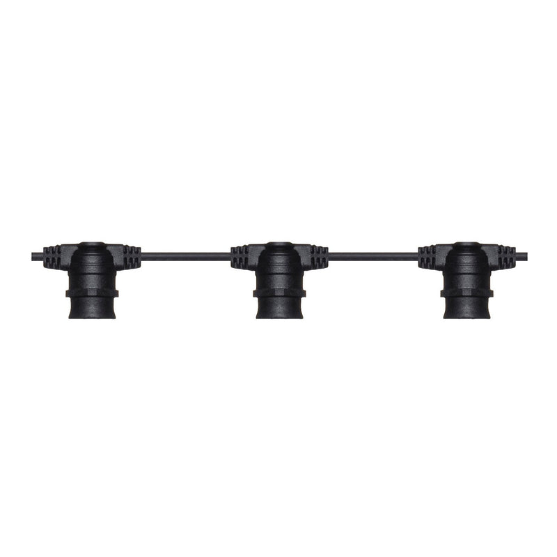 Zink Hardy 20 Piece Outdoor Festoon String Light Set IP44 E27 ZN-41106-BLK