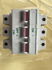 Used Crabtree Polestar C40 40A Three-Pole MCB – original seller photograph