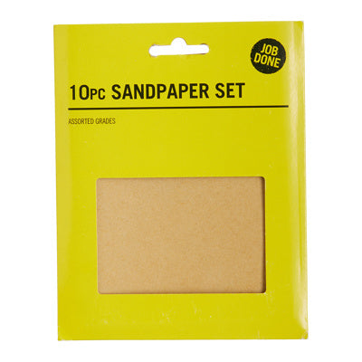 Job Done 10 Piece Sandpaper Set