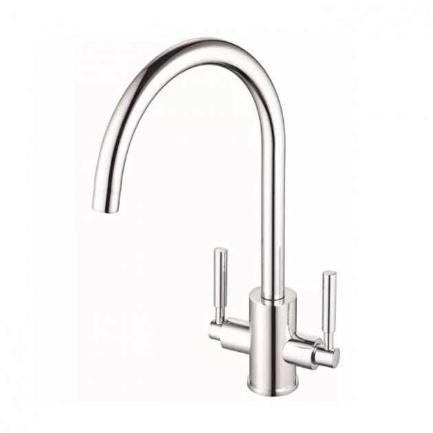 JTP Newbury Swivel Spout Mono Sink Mixer Tap | Dual Handle Chrome