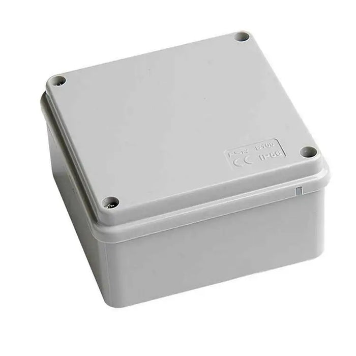 WATER TIGHT SURFACE ENCLOSURE JUNCTION BOX 100 x 100 x 50 IP54, PLAIN, GREY