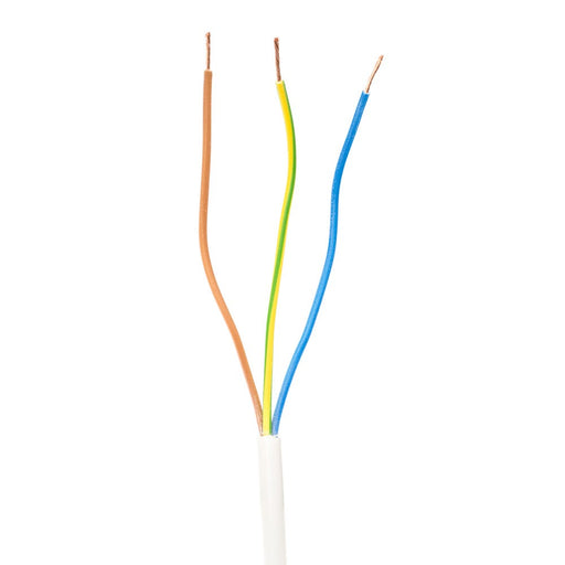 0.75mm 3-Core PVC Flexible Cable White 3183Y