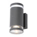 Zink Lens Up/Down Outdoor Wall Light with Photocell Anthracite IP44 2xGU10 ZN-34042-ATR