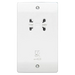 MK Electric K701WHI Logic Plus White Moulded Dual Voltage Shaver Supply Unit 115V / 230V