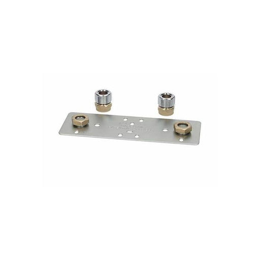 KeyPlumb Bar Shower Fixing Plate - 15mm Pipework 150mm Centres