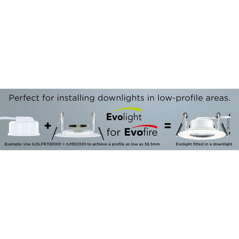 Integral LED EVOLIGHT 410LM 3.8W 2700K Dimmable 36° Beam with Connector Box, slim GU10