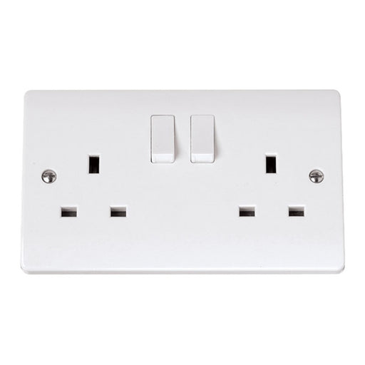 2 Gang SP 13A Socket - CLICK CURVA UK