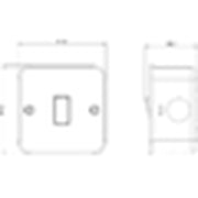 Knightsbridge Metal Clad 10AX 3G 2-Way Switch UK