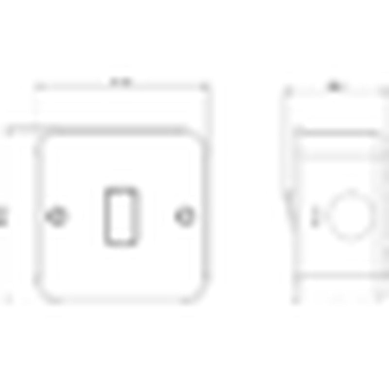 Knightsbridge Metal Clad 10AX 3G 2-Way Switch UK