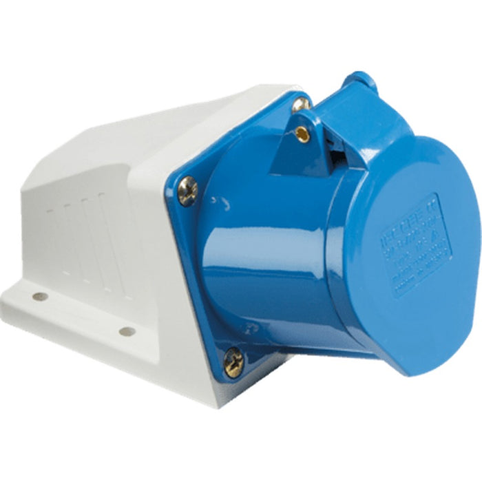 Knightsbridge 240V IP44 16A Connector 2P+E - Blue