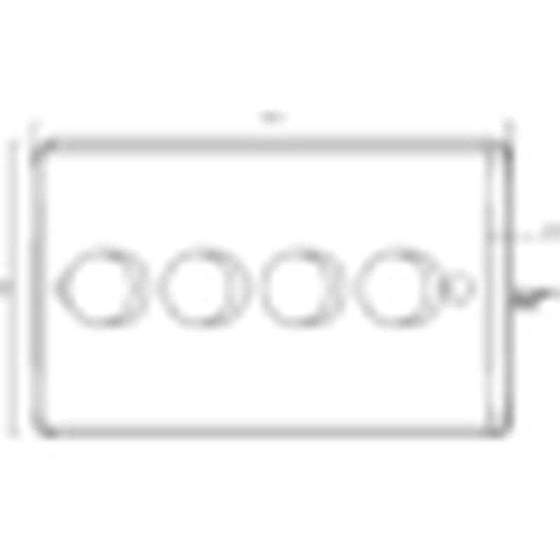 Knightsbridge 4G 2-way 60-400W Leading Edge Dimmer - Polished Chrome UK