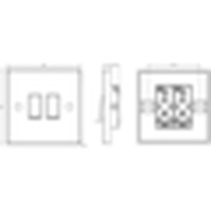 Knightsbridge 10AX 2G 2-way Switch UK
