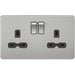 Knightsbridge 5A Unswitched Round Socket - Matt White UK