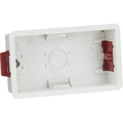 Knightsbridge 2G 35mm Dual Galvanised Metal Back Box UK