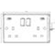 Knightsbridge 13A 2G DP Switched Socket with Dual USB A+A 5V DC 4.8A shared UK