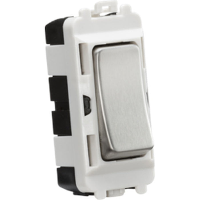 Knightsbridge 20AX DP Grid Module - Brushed Chrome UK