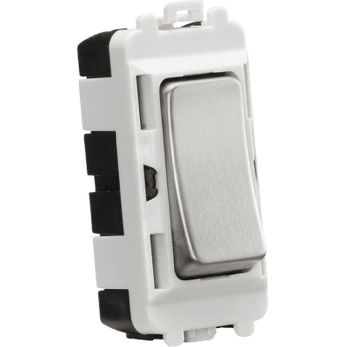 Knightsbridge 20AX DP Grid Module - Brushed Chrome UK
