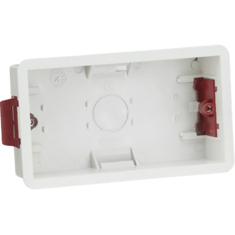Knightsbridge 1G 35mm Galvanised Steel Back Box UK