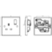 Knightsbridge 13A 1G DP Switched Socket UK