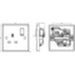 Knightsbridge 13A 1G DP Switched Socket UK