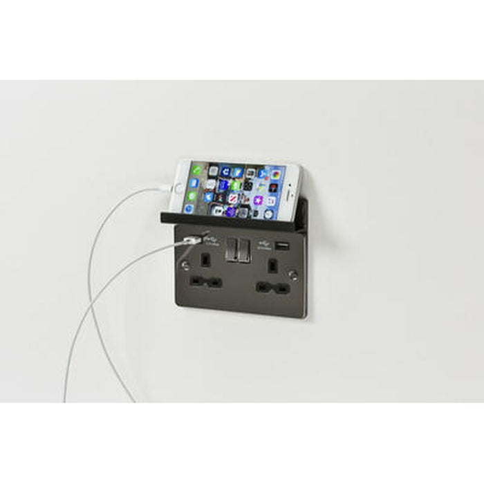 Knightsbridge 2G Fold Away Phone Holder - White UK
