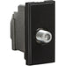 Knightsbridge 25 x 50mm Screened SAT TV Outlet Module - Black UK