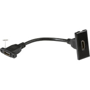Knightsbridge 25 x 50mm Screened SAT TV Outlet Module - Black UK