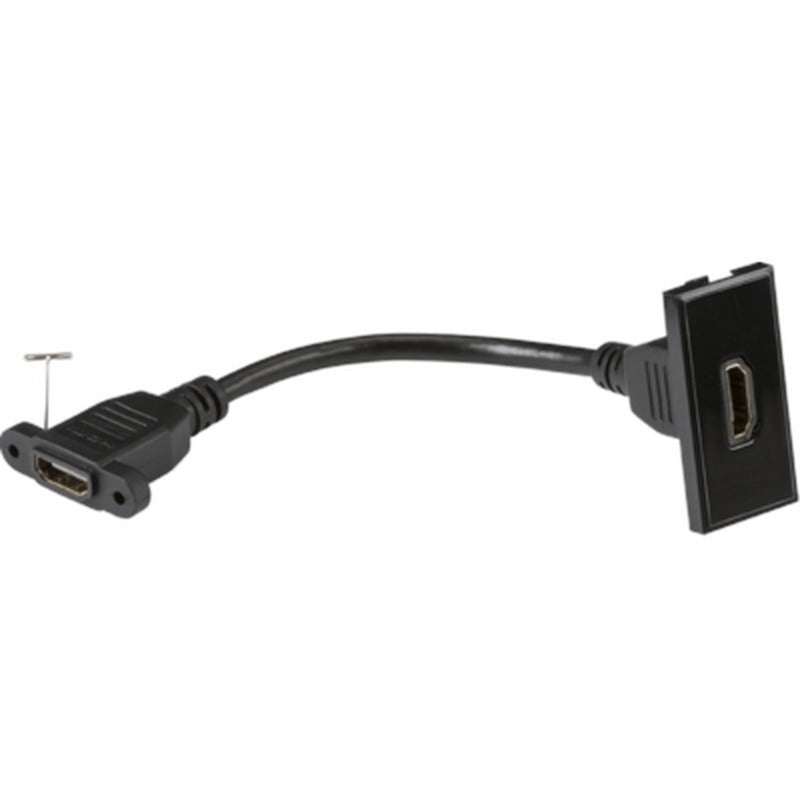 Knightsbridge 25 x 50mm Screened SAT TV Outlet Module - Black UK