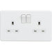 Knightsbridge 13A 2G DP Switched Socket with Twin Earths UK