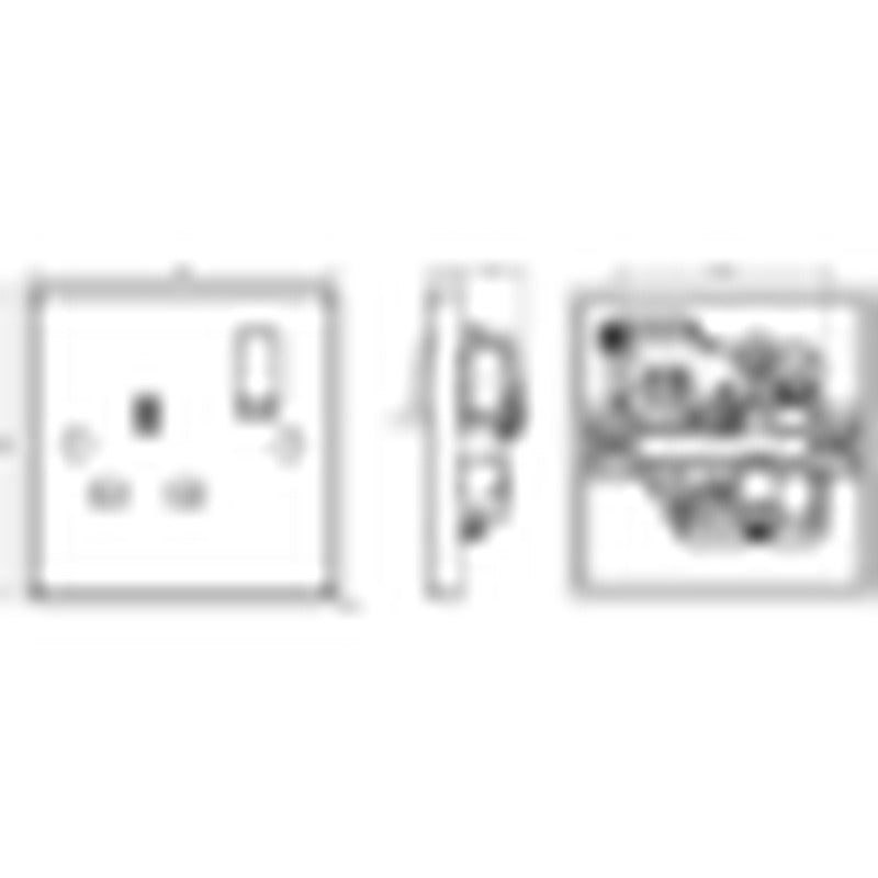Knightsbridge 13A 1G DP Switched Socket UK