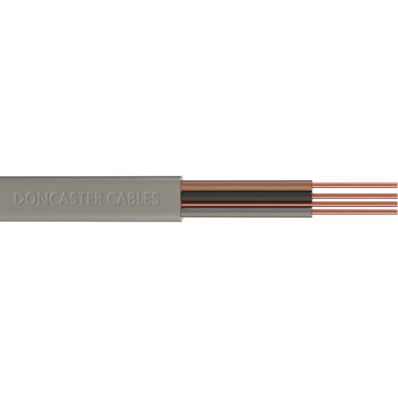 2 Core 0.5mm Bell Wire PVC Flex White 100m