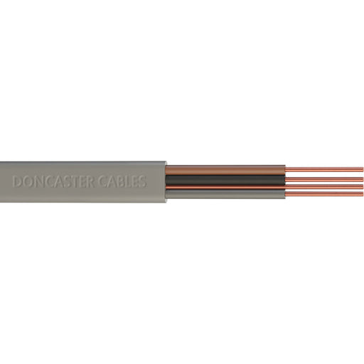 2 Core 0.5mm Bell Wire PVC Flex White 100m