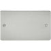 Knightsbridge 2G Blanking Plate - Brushed Chrome UK