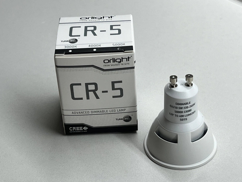 Orlight CR-5 5W Dimmable LED GU10 5000K | CREE