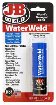 J-B Weld WaterWeld Epoxy Putty Stick 57g