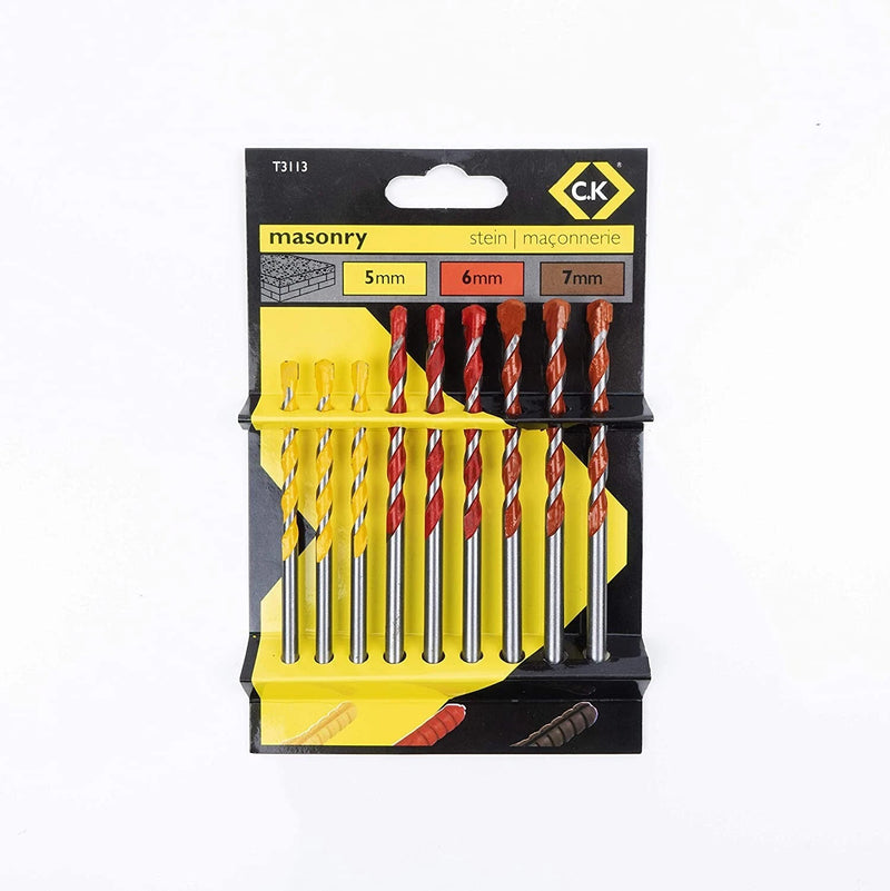 C.K Masonry Drill Bit Set – 9 Piece