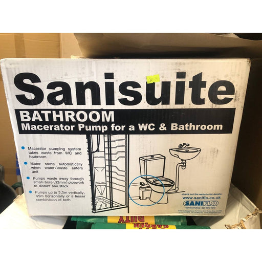 Saniflo Sanisuite All-in-One Bathroom Macerator Pump | WC, Basin, Shower & Bath