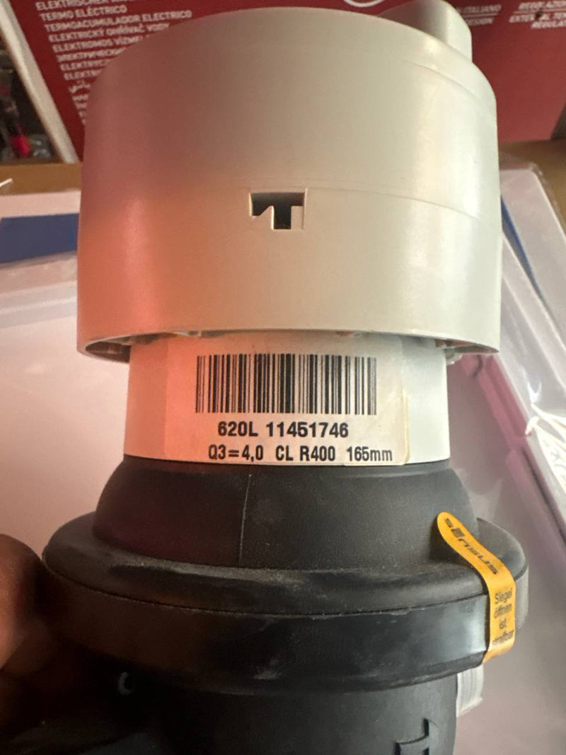 Sensus 620L water meter side view showing HomeRider radio module