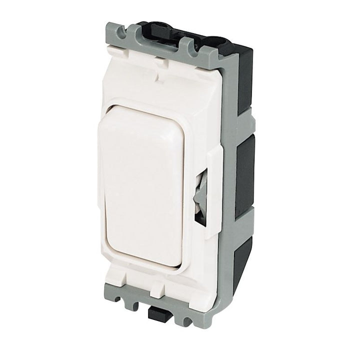 KONECT KINETIC 3 GANG PUSH SWITCH WHITE