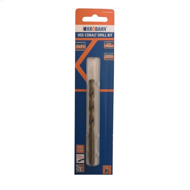 Krobahn HSS Cobalt Drill Bit 7x109mm